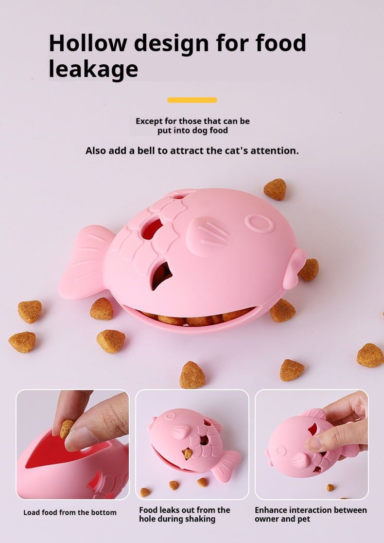 PawVibes™ Fish-Shaped Dog Treat Dispenser - Silicone Slow Fe - premium pet product