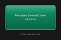 ZionYEE Mercedes Emerald Green Car Wrap – Luxury Emerald Green Vinyl Film 5x50ft, Air Release Bubble-Free, Self-Healing PET Liner