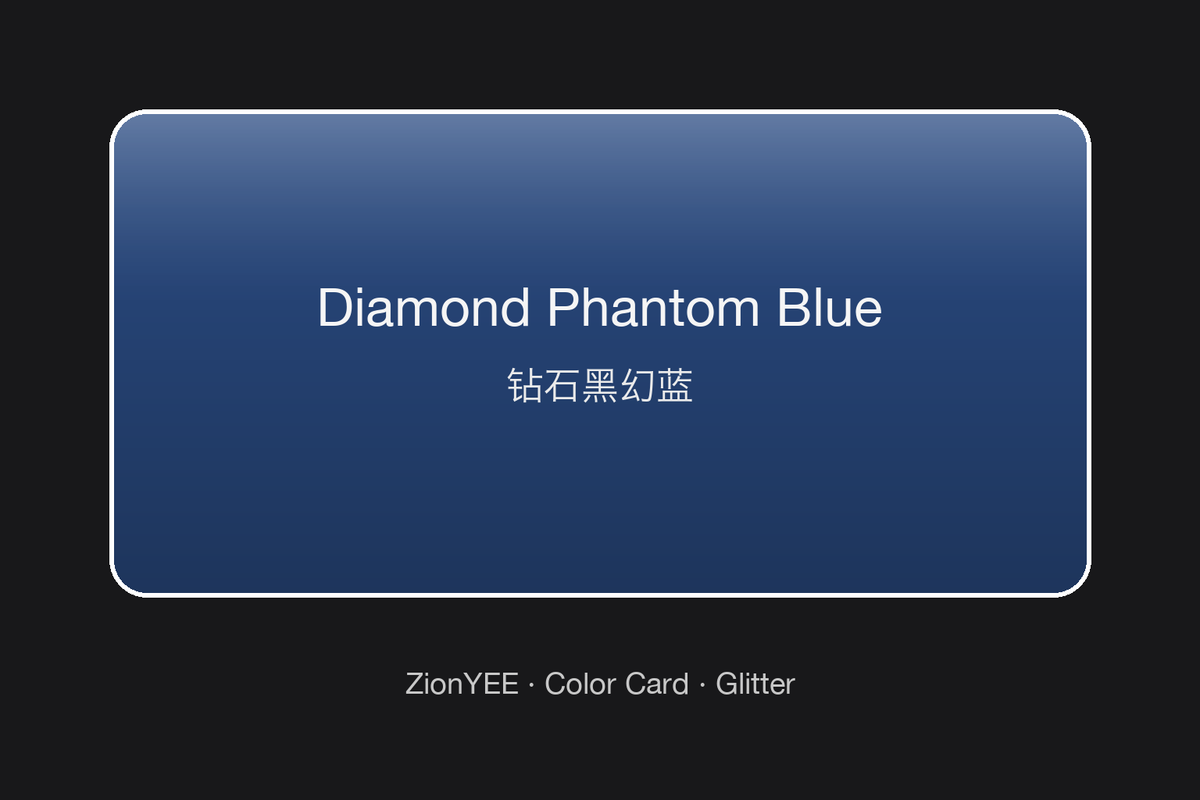 ZionYEE Diamond Phantom Blue Car Wrap – Diamond Tinted Blue Vinyl Film 5x50ft, Air Release Bubble-Free, Self-Healing PET Liner