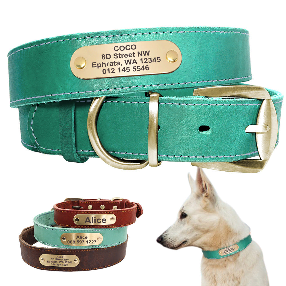 PawVibes™ Personalized Dog Collar with Nameplate ID Tags - premium pet product