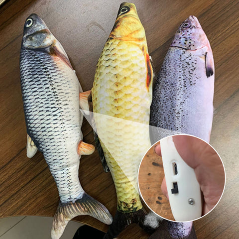 PawVibes™ Electric Jumping Fish Cat Toy - Simulation Plush P - premium pet product