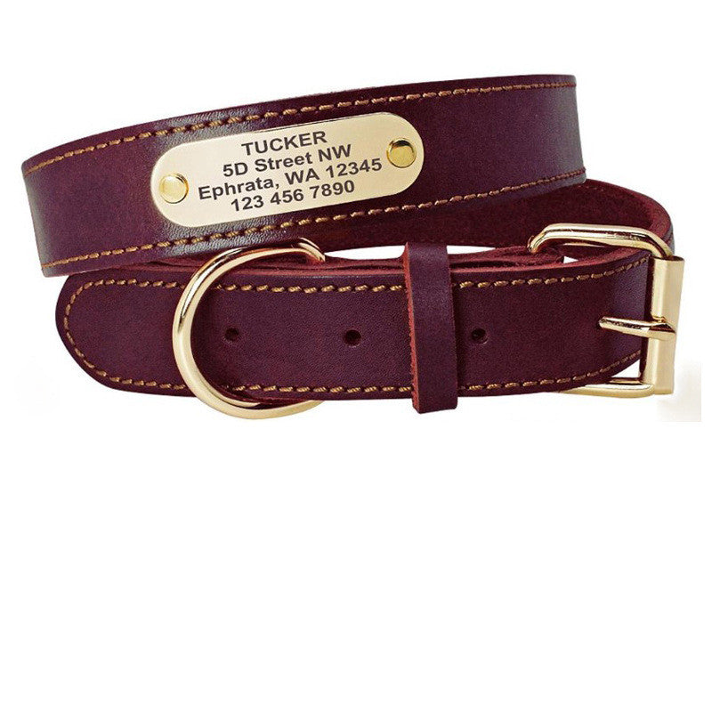 PawVibes™ Personalized Dog Collar with Nameplate ID Tags - premium pet product
