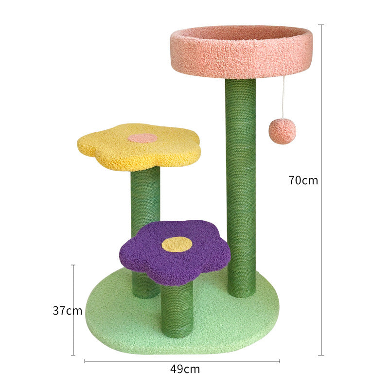 PawVibes™ Modern Cat Tower with Scratch Board - Multi-Level  - premium pet product