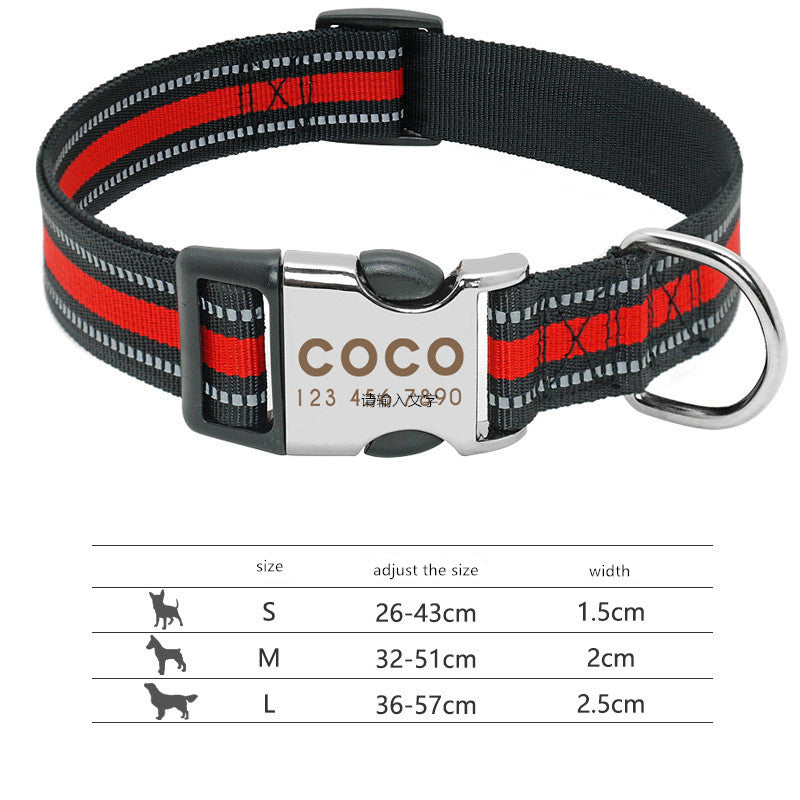 PawVibes™ Custom Reflective Pet ID Tag - Engraved Name Colla - premium pet product