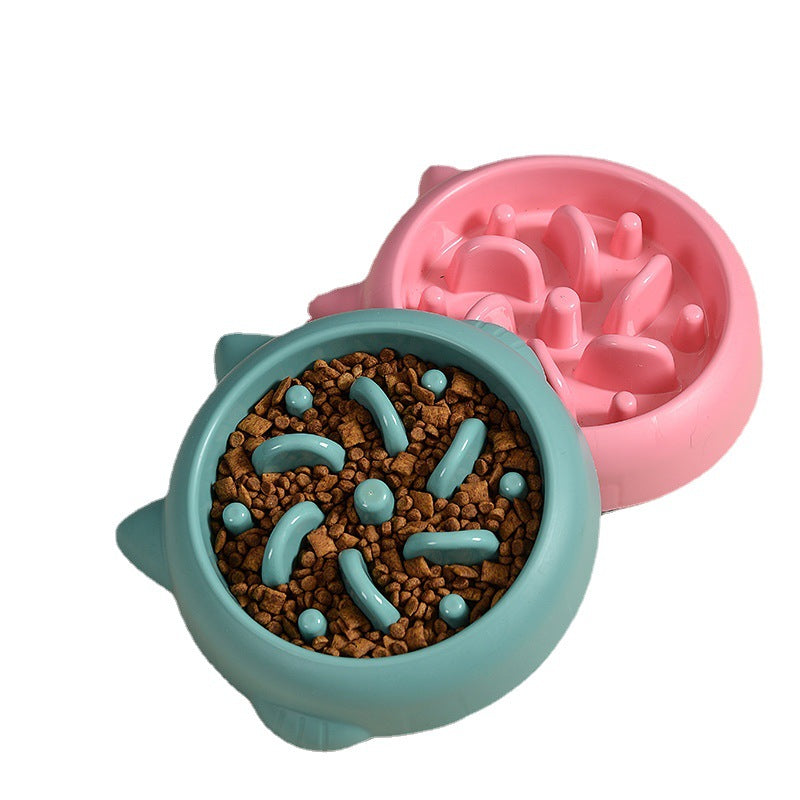 PawVibes™ Anti-Gulping Slow Feeder Dog Bowl