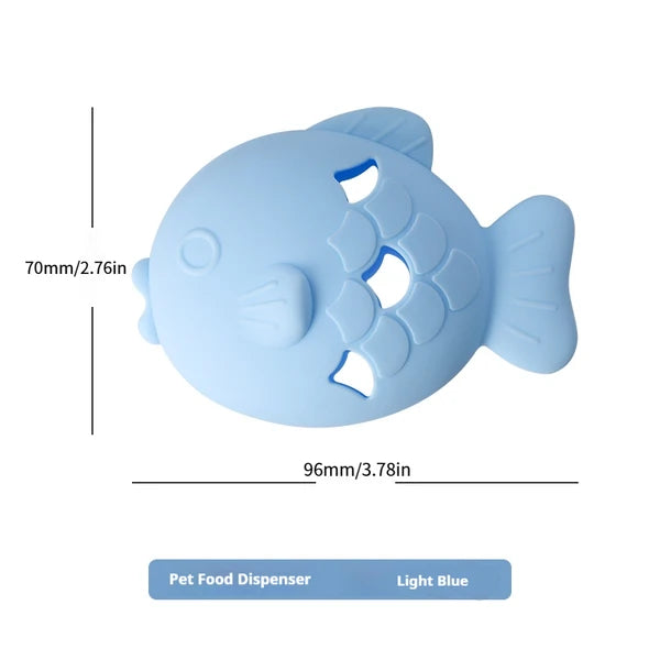 PawVibes™ Fish-Shaped Dog Treat Dispenser - Silicone Slow Fe - premium pet product