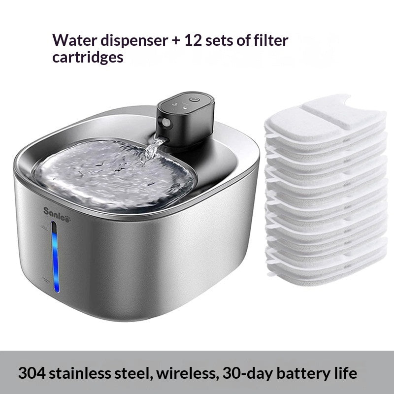 PawVibes™ Wireless Smart Cat Water Fountain - Automatic Circ - premium pet product