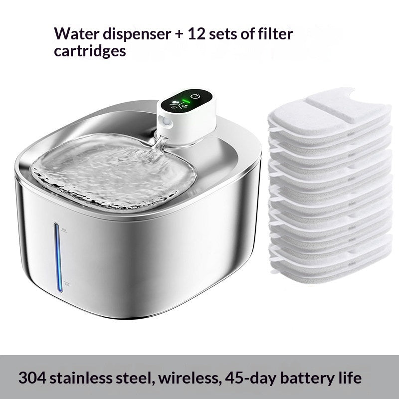PawVibes™ Wireless Smart Cat Water Fountain - Automatic Circ - premium pet product