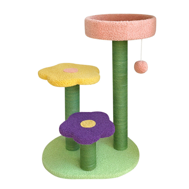 PawVibes™ Modern Cat Tower with Scratch Board - Multi-Level  - premium pet product