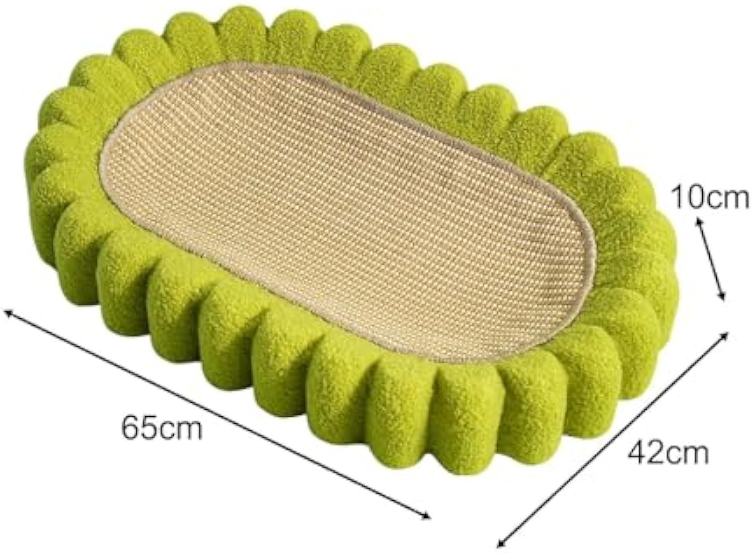 PawVibes™ Oval Cat Scratch Pad - Furniture Protector Cardboa - premium pet product