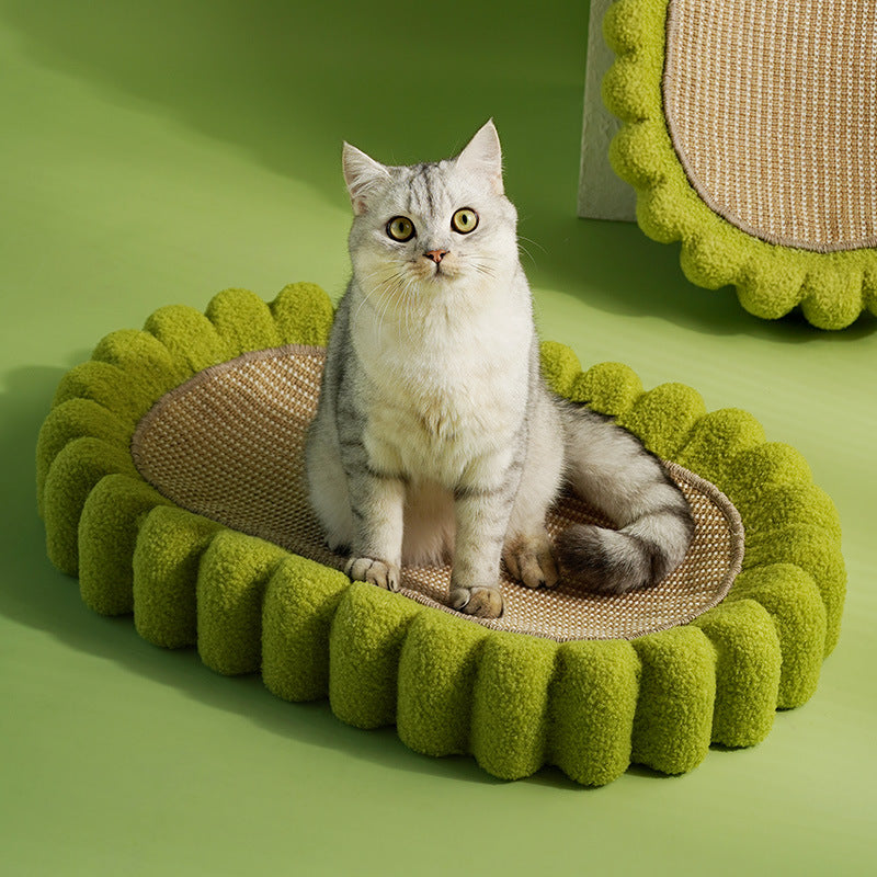 PawVibes™ Oval Cat Scratch Pad - Furniture Protector Cardboa - premium pet product