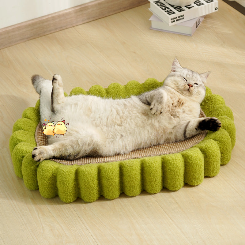 PawVibes™ Oval Cat Scratch Pad - Furniture Protector Cardboa - premium pet product