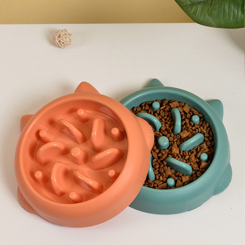 PawVibes™ Anti-Gulping Slow Feeder Dog Bowl