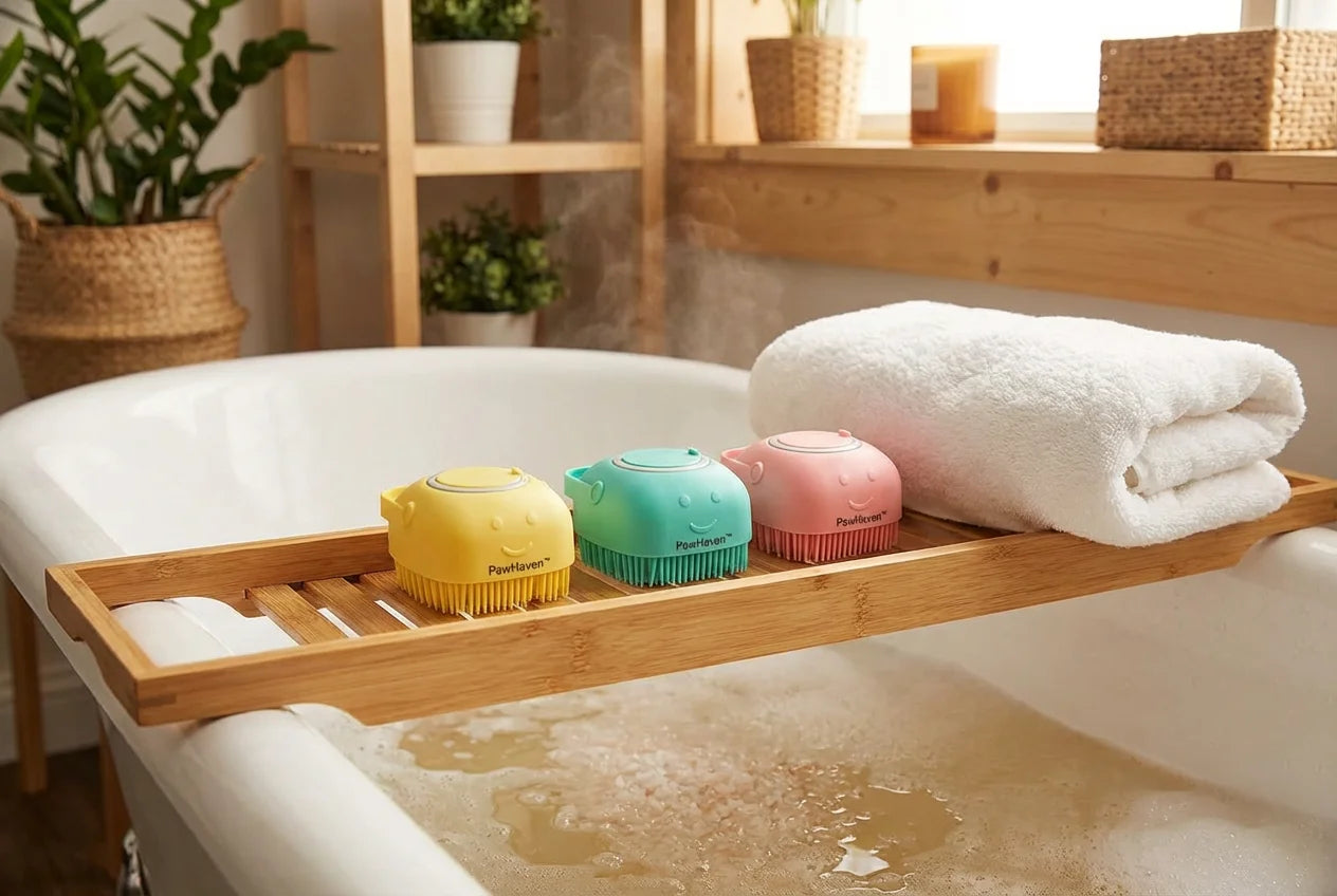 PawVibes™ Gentle Bath Brush Pet Soothing Massage - premium pet product