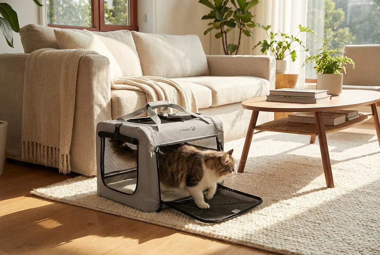 PawVibes™ Escape-Proof Car Carrier Cat Stress-Free Travel - premium pet product