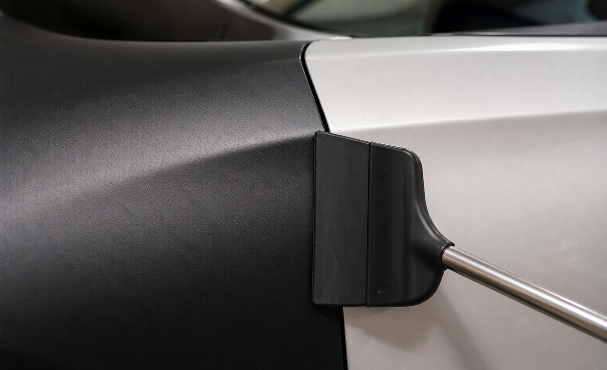 Matte Black Sand ZionYEE vinyl wrap halfwrap