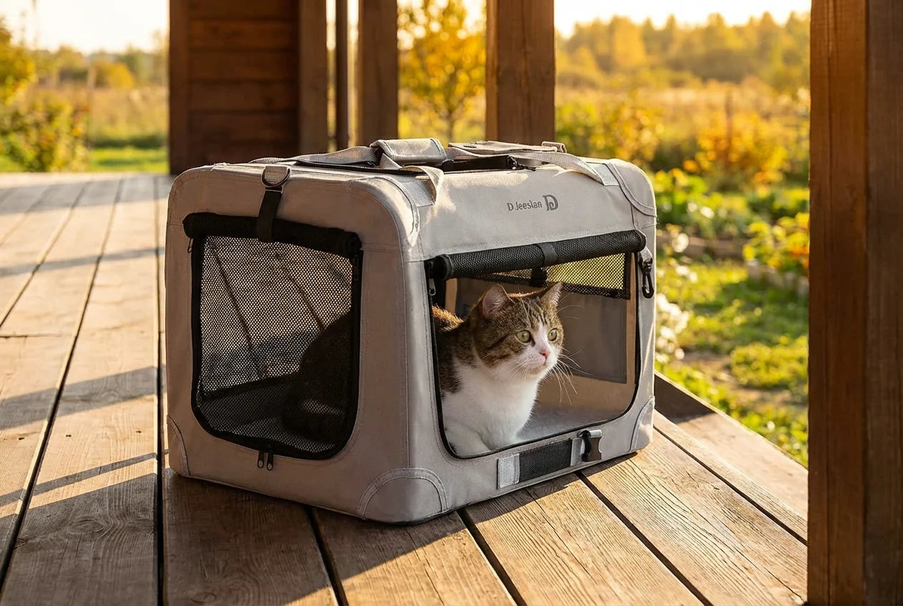 PawVibes™ Escape-Proof Car Carrier Cat Stress-Free Travel - premium pet product