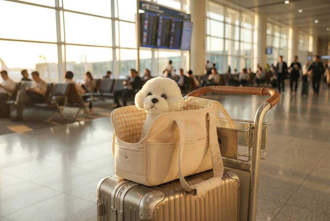 PawVibes™ Airline Approved Pastel Pet Carrier for Dogs & Cat - premium pet product