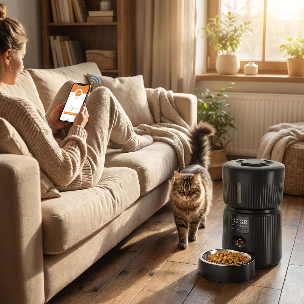 PawVibes™ Smart WiFi Automatic Pet Feeder (4L) - premium pet product