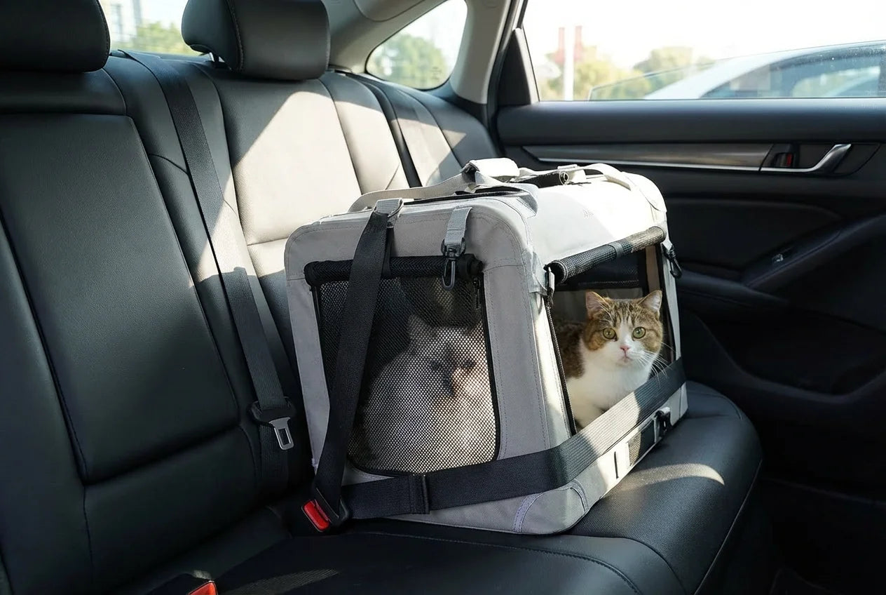 PawVibes™ Escape-Proof Car Carrier Cat Stress-Free Travel - premium pet product