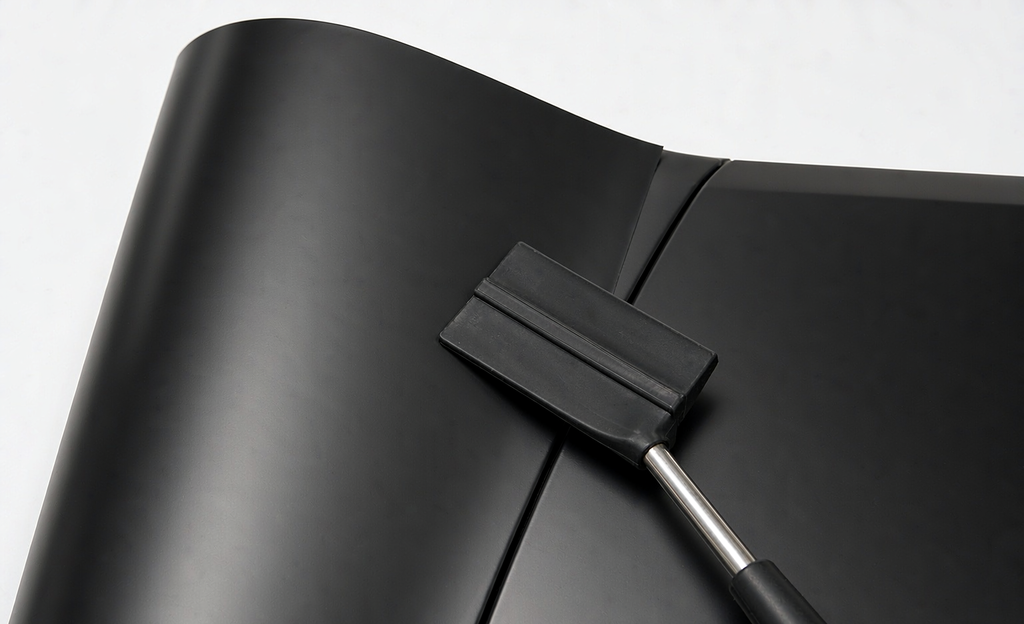 Cast Satin Black ZionYEE vinyl wrap halfwrap