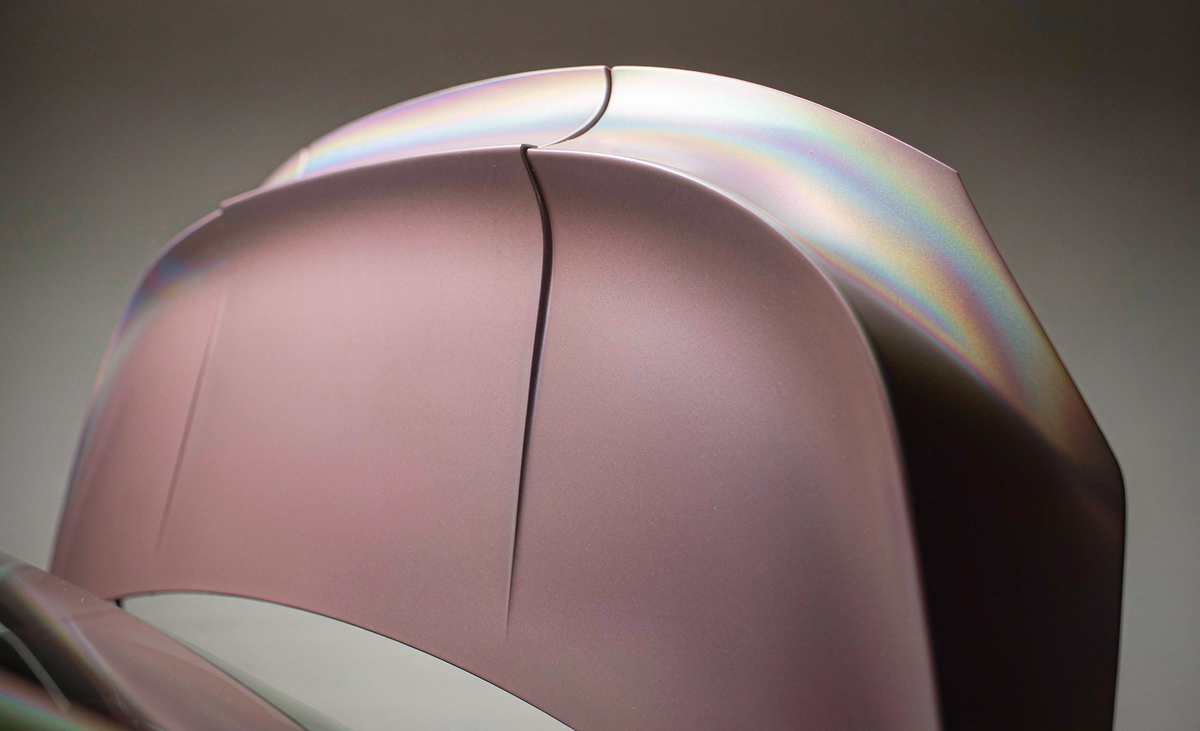 Iridescent Holographic Pink ZionYEE vinyl wrap halfwrap