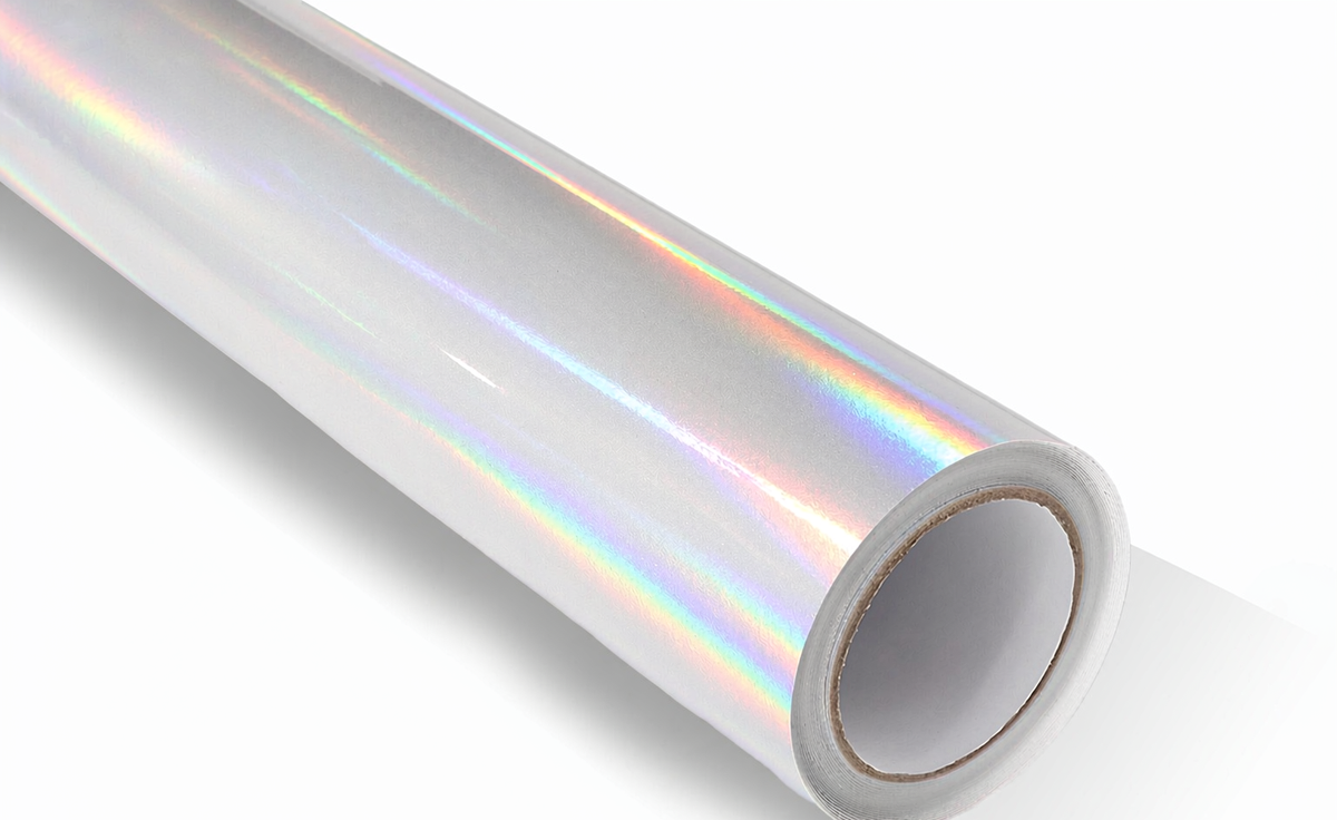 Iridescent Holographic White ZionYEE vinyl wrap roll