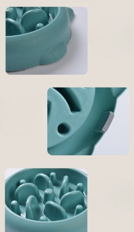 PawVibes™ Anti-Gulping Slow Feeder Dog Bowl