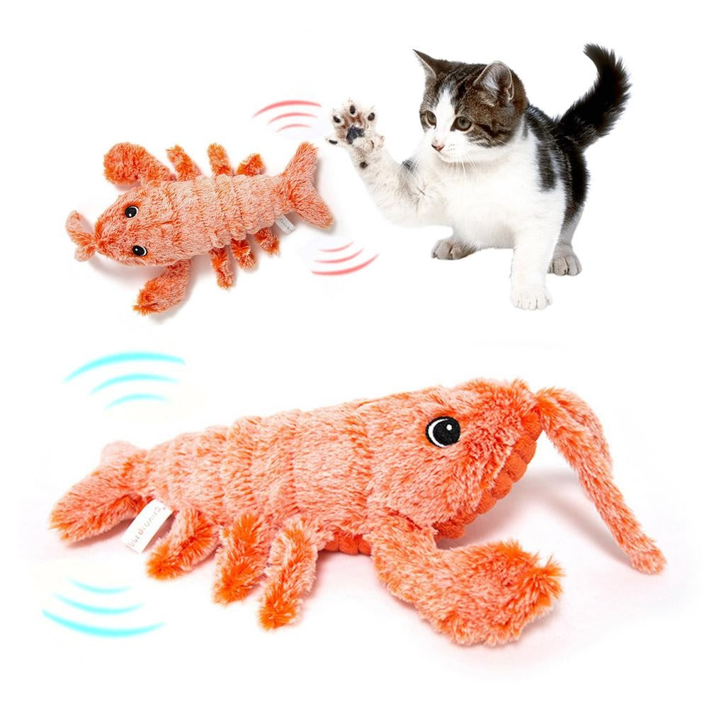 PawVibes™ Electric Jumping Shrimp Cat Toy - USB Charging Plu - premium pet product